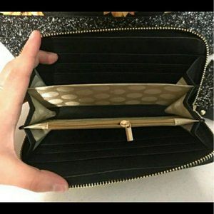 Kate Spade sunflower glitter purse